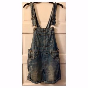 Free People Overall Shorts